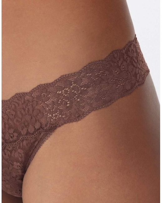 Tezenis Natural High-Leg Lace G-String