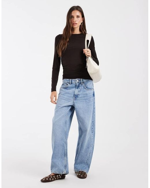 Vero Moda Black Ruched Long Sleeve Top
