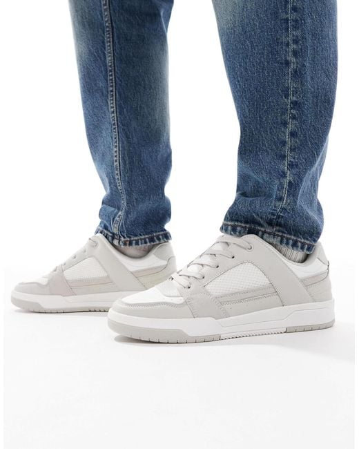 ASOS Blue Multi Panelled Trainers for men