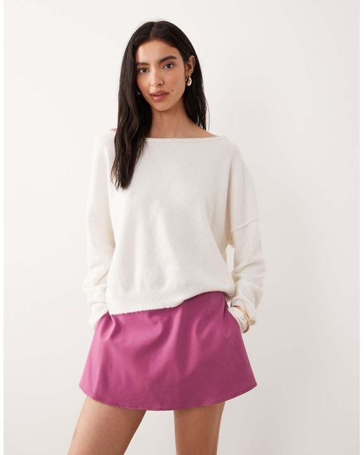 Free People Pink Paradise Suede Skort