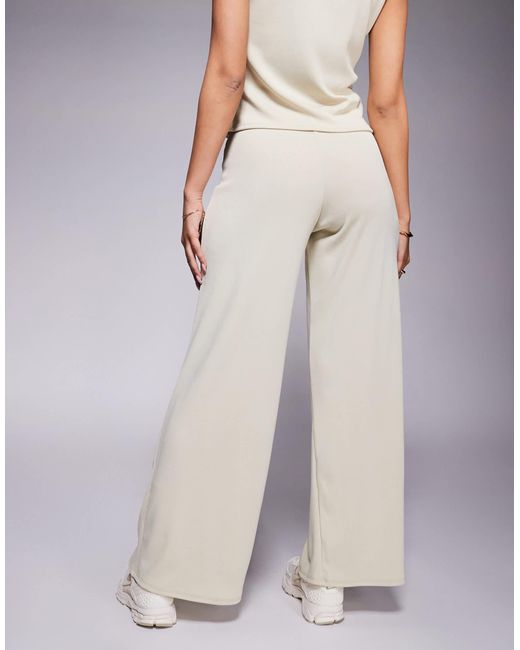 ASOS Natural – gerippte hose