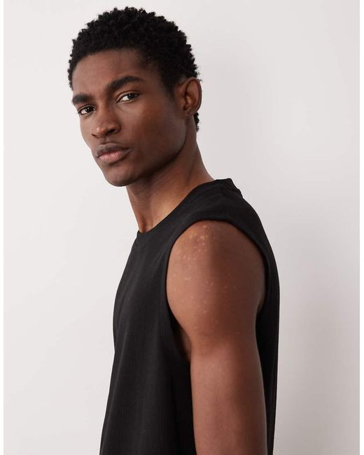 Jack & Jones Black Knitted Vest for men