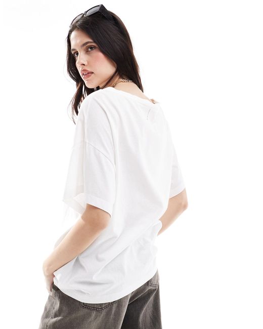 Camiseta blanca extragrande lydia AllSaints de color White