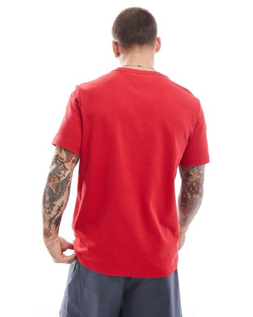 Tommy Hilfiger Red Nautical Arch Logo T-shirt for men