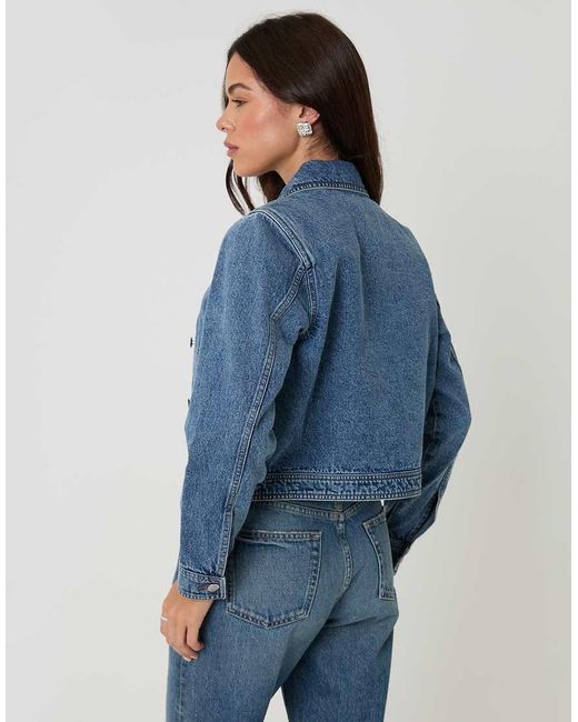 Threadbare Blue Denim Jacket With Patch Pockets