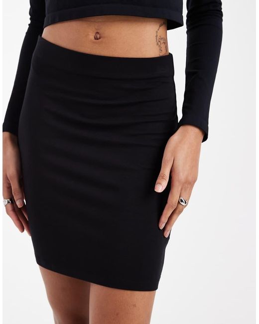 ASOS Black Asos Design Tall Jersey Mini Skirt