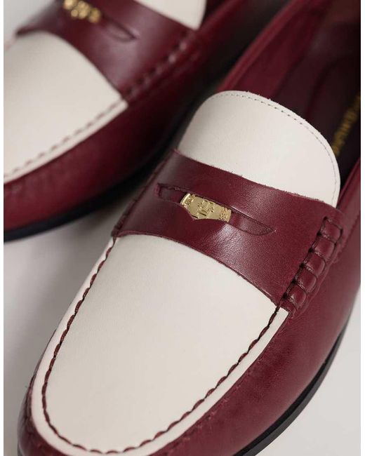 Tommy Hilfiger Purple Coin Contrast Loafer