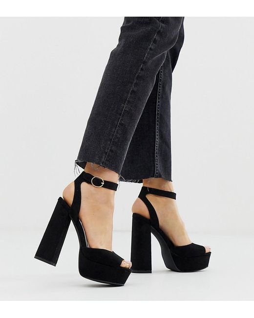 thick platform heels