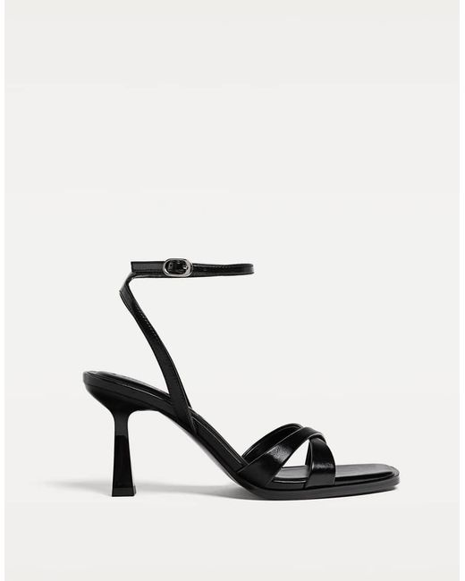 Stradivarius Black Heeled Sandals