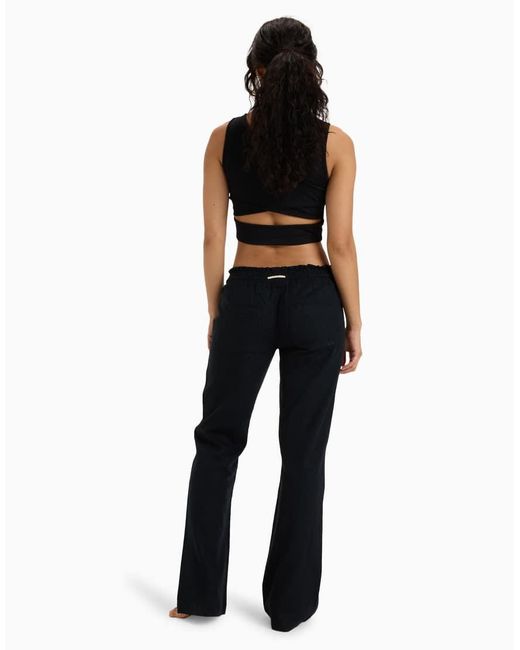 Roxy Blue Oceanside Flared Trousers