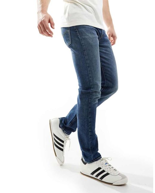 510 di Levi's in Blue da Uomo