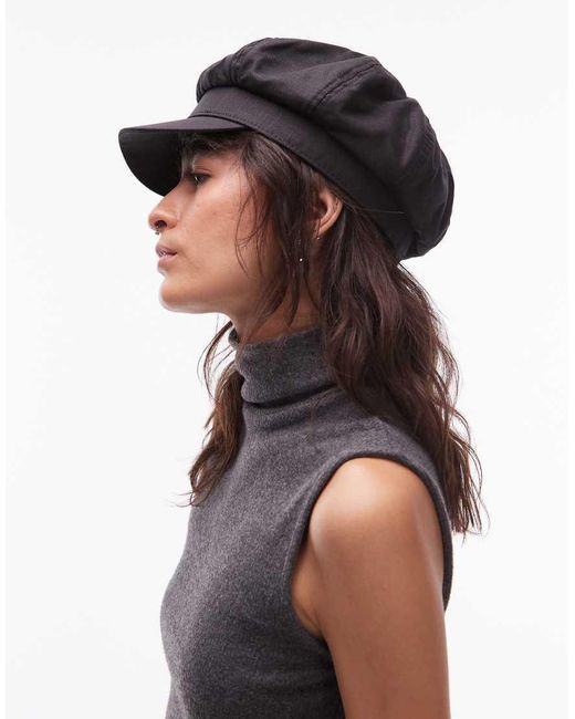 ASOS Black Baker Boy Hat