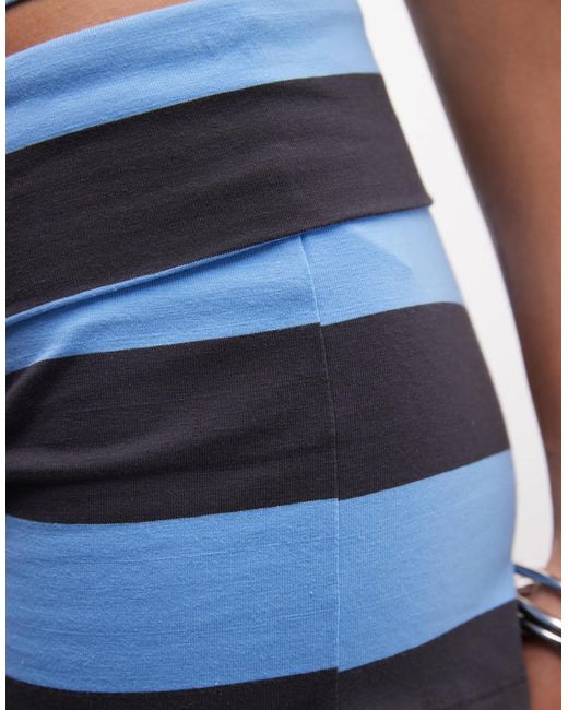 Collusion Blue Fold Over Booty Short