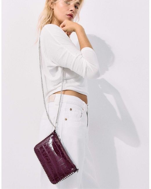 Stradivarius Purple Mini-tasche