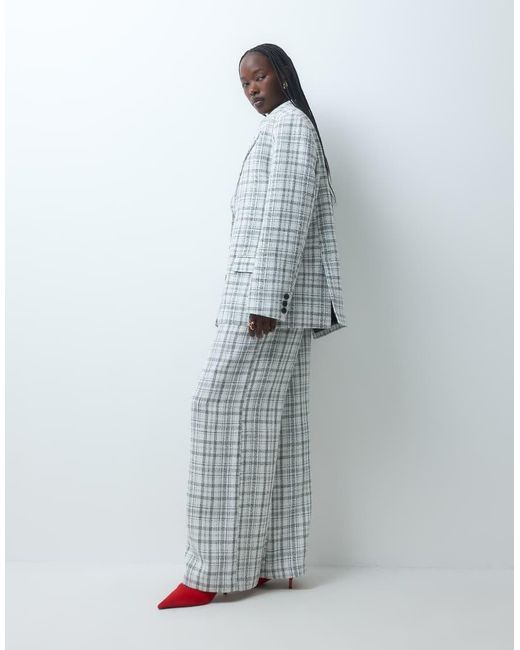 ASOS Blue Tailored Tapered Mensy Pants