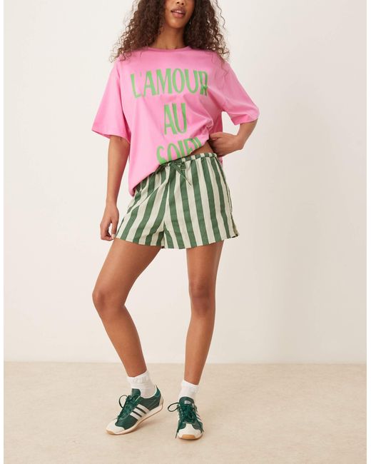 Nobody's Child Pink – shannon – leinen-shorts