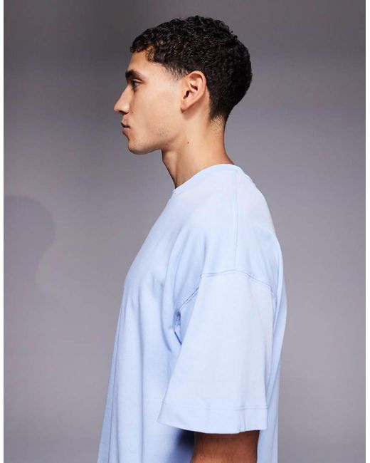4505 White Heavyweight Cotton Boxy Oversized Cropped Training T-shirt With Quick Dry Finish for men