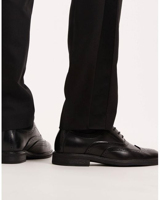 ASOS Black Brogue Shoes for men