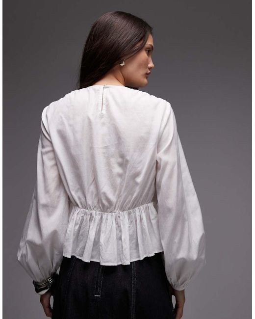 AllSaints Gray Melani Top
