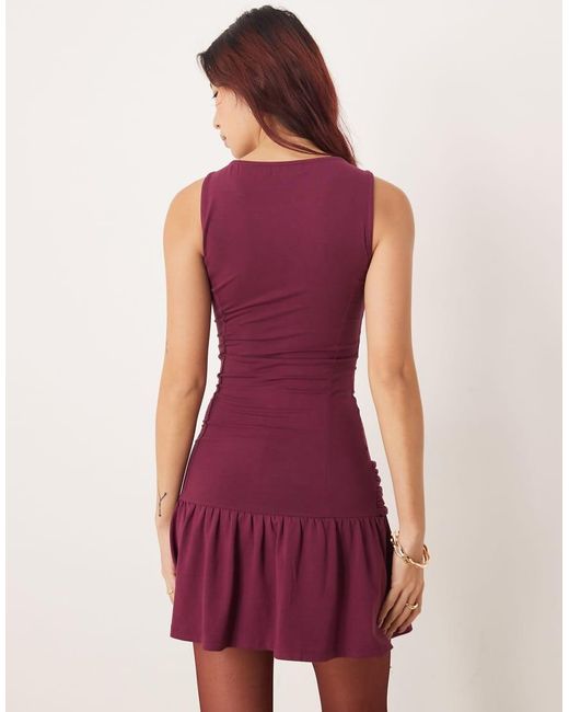 Motel Pink Supriati Jersey Mini Dress