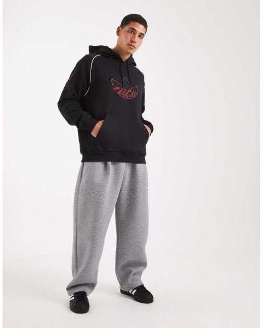 Adidas Originals Black Sst Hoodie for men