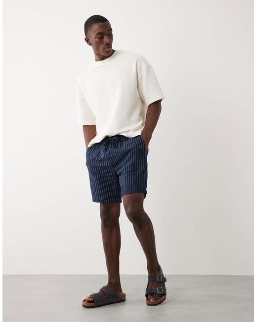 Threadbare Blue Shorts for men