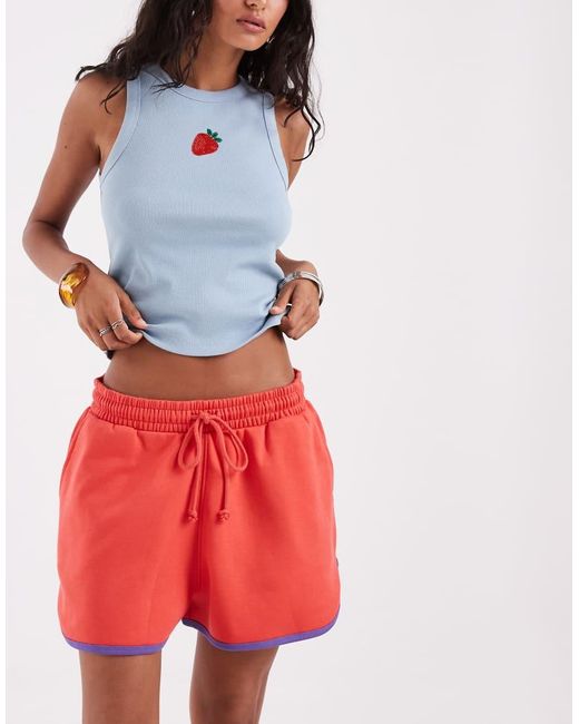 ASOS Red Runner Short