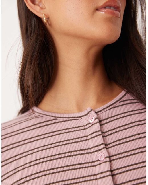 ASOS Pink Rib Cardigan