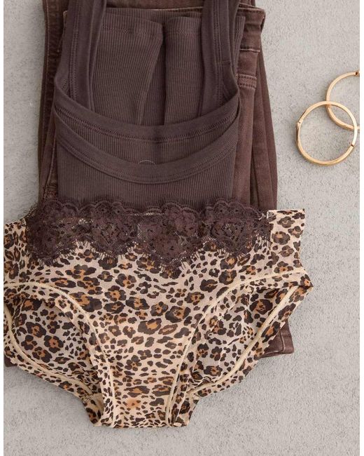 Intimissimi Blue Simply Iconic Animal Print Knickers