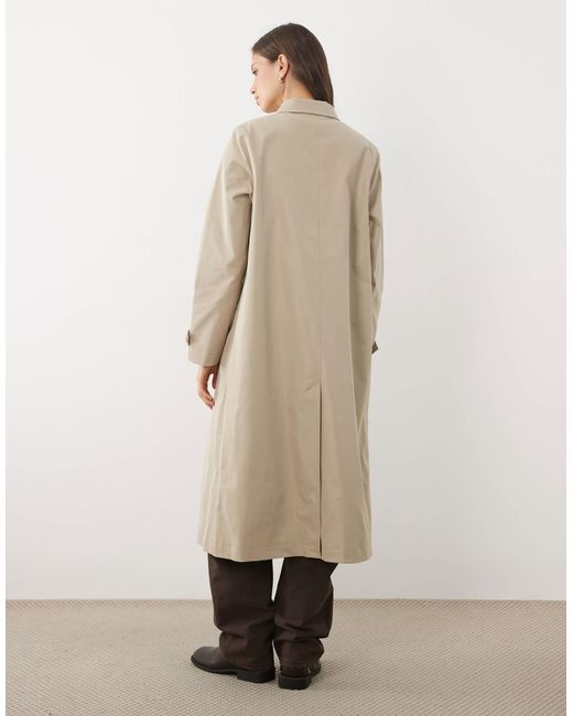 Threadbare Natural Longline Trench Coat