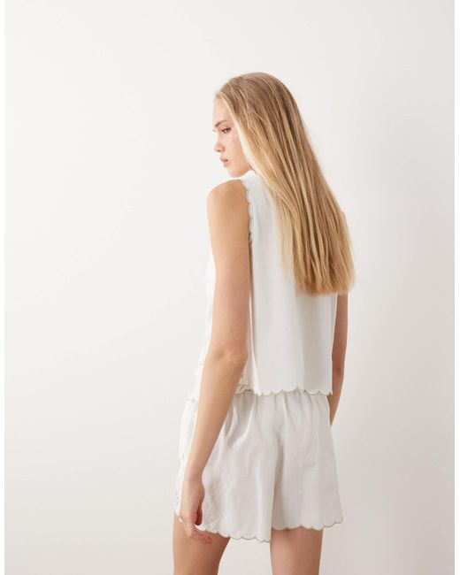Top Accessorize en coloris Natural