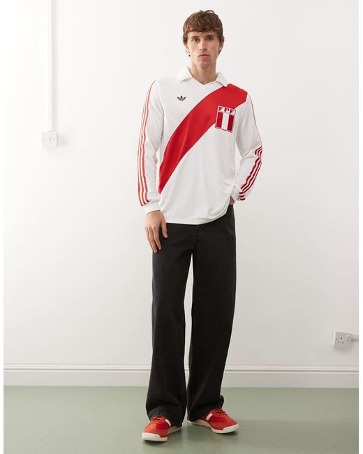 Adidas Originals Red Peru 1978 Jersey for men