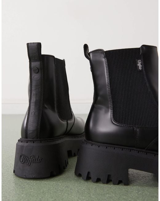 Buffalo Green Chelsea Boots for men