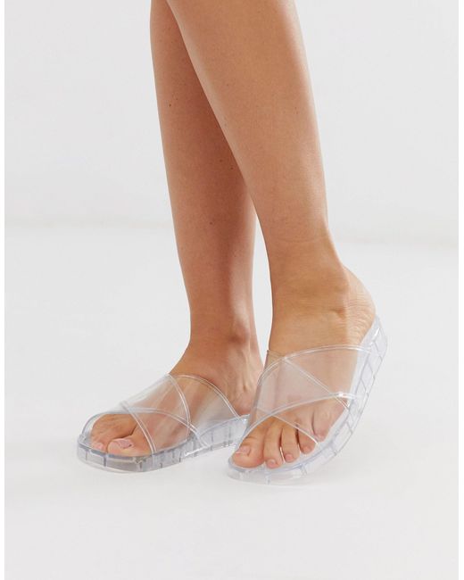 asos jelly flat sandals