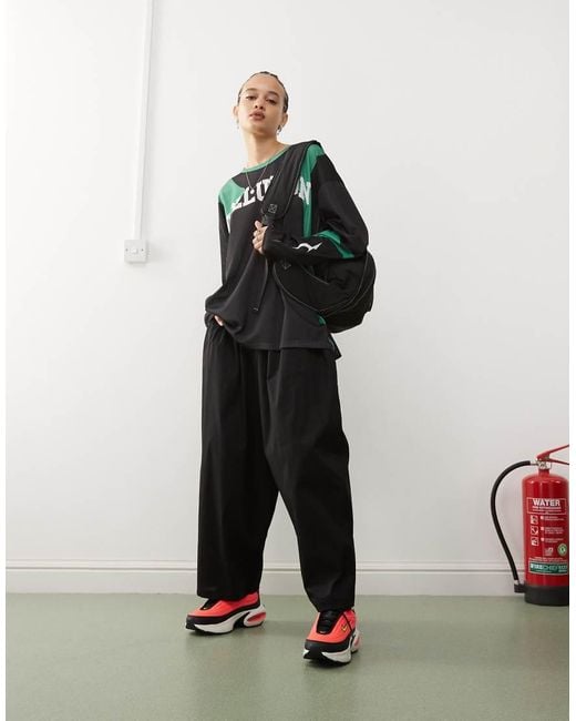 Collusion Black Balloon Leg Trouser
