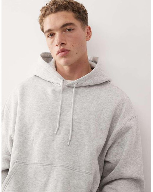 Weekday White Oversized Hoodie for men