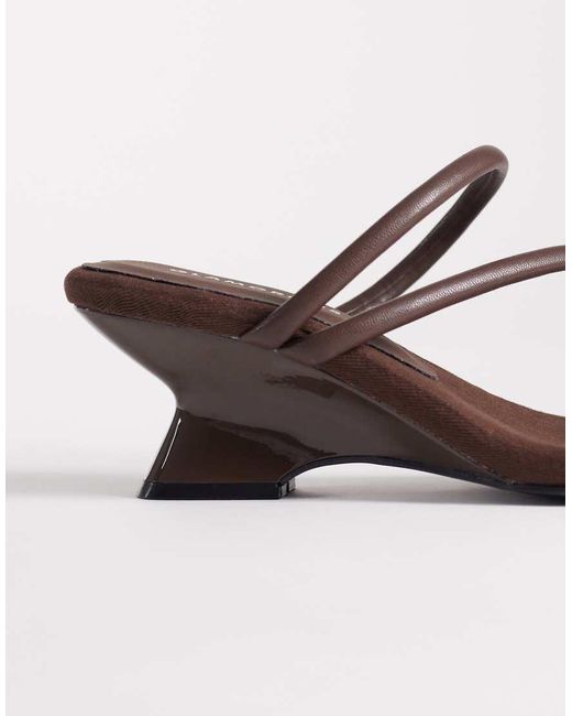 Sandalias Marrones Con Cuña De Glamorous de color Brown