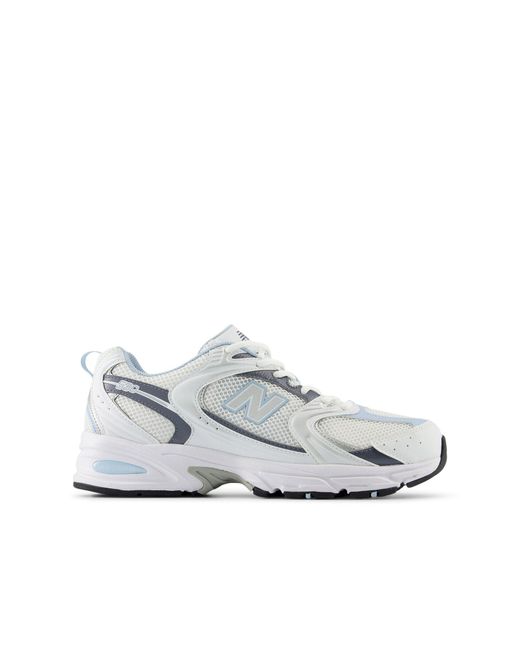 530 - sneakers bianche e blu metallizzato di New Balance in White