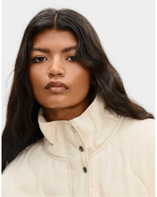 Stradivarius Natural Puffer Jacket