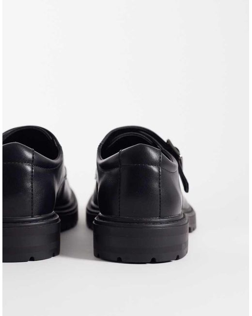 SEQWL Blue Pier Chunky Buckle Detailing Shoes for men