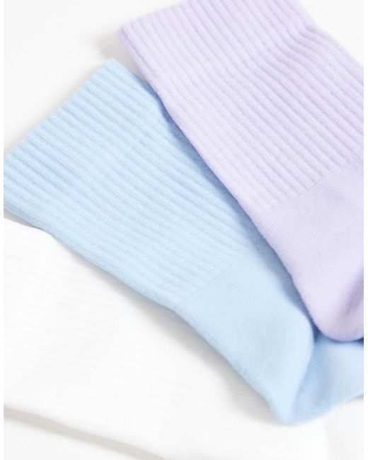 4505 Blue Icon Running Socks With Arch Support And Anti Bacterial Finish for men