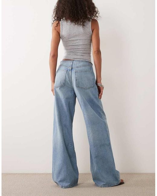 Mango Blue Relaxed Jeans