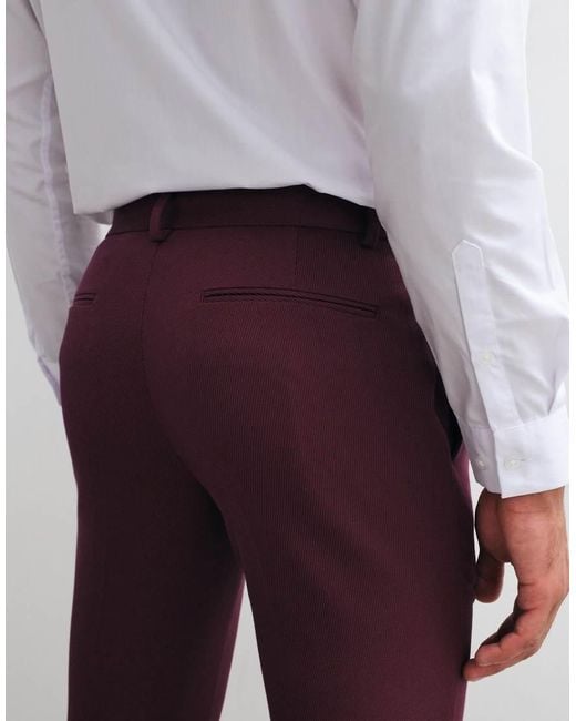 ASOS Purple Skinny Suit Trouser for men