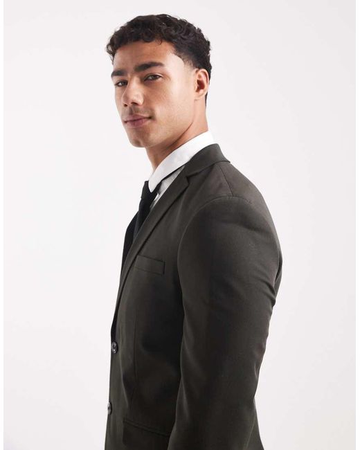 Jack & Jones Gray Super Slim Suit Jacket for men
