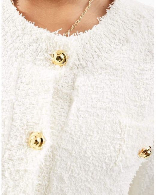 Popcorn cardigan white sales