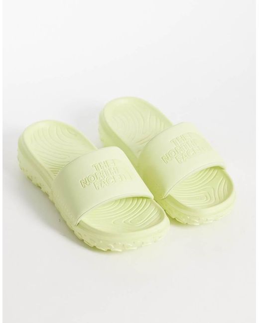 The North Face Yellow Never Stop Cush Slides