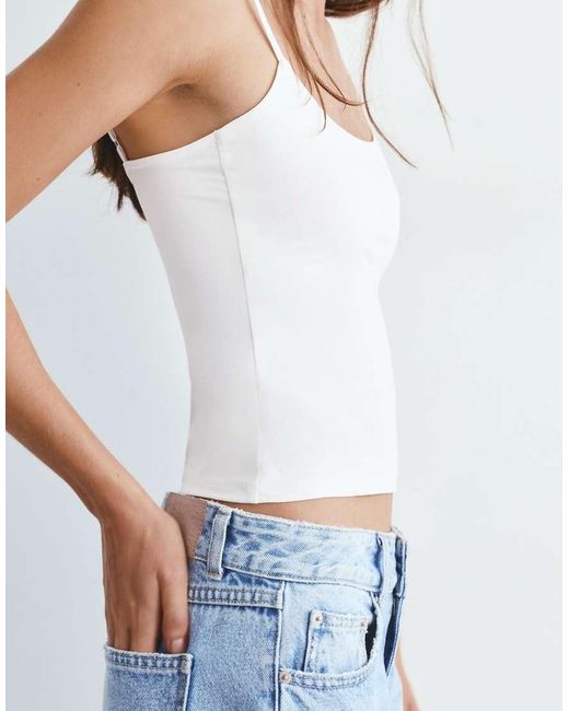 Pull&Bear Blue Adjustable Thin Strap Top