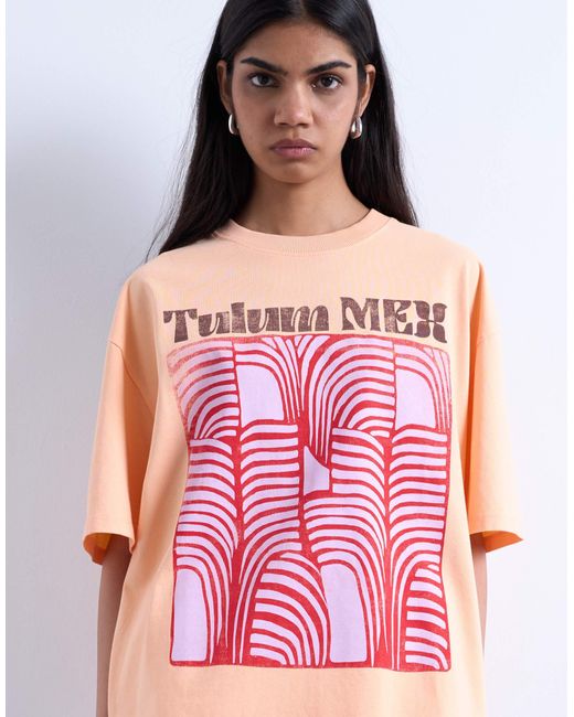 TOPSHOP Orange – oversize-t-shirt