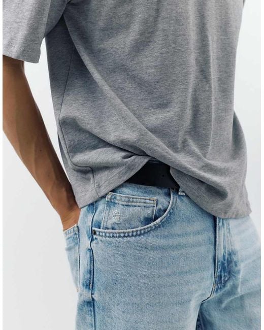 Pull&Bear Blue Flared Jeans for men
