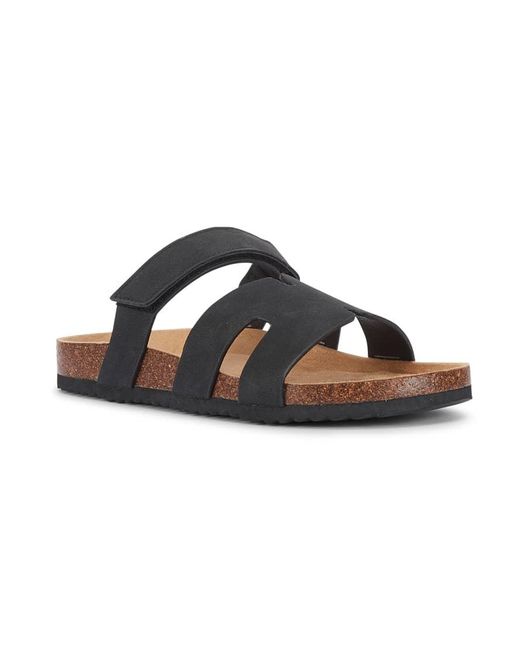 SEQWL Black Triple Strap Cage Sandals With Adjustable Fastening